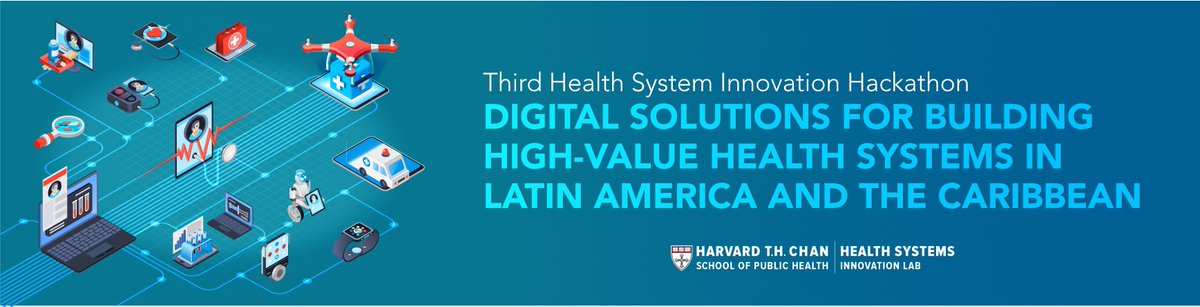 Exciting news! Our 3rd Health Systems #Hackathon happens in April!

Click here to read more and stay updated: hsph.harvard.edu/health-systems…

#HealthSystems #GlobalHealth