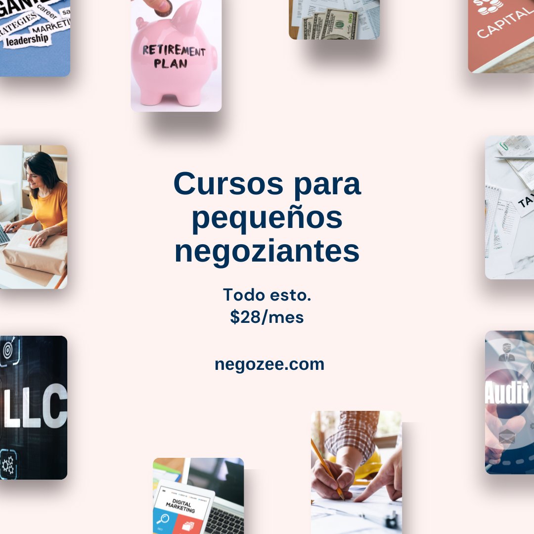 negozee's tweet photo. Aprenda Cómo Organizar y Administrar Su Negocio.

Tome nuestros cursos en línea on demand. ¡No te apresures, estudia a tu propio ritmo!

Descubra su potencial como dueño de negocio y únase a la comunidad de negozee.

#community #negoziantes #membership #smallbiz https://t.co/1ScyLFpQys