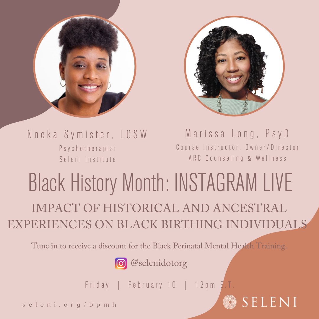 selenidotorg's tweet image. We're going live on Instagram today at 12pm E.T. Join us! #blackhistorymonth #mentalhealth #healthcare #MMH #selenimission