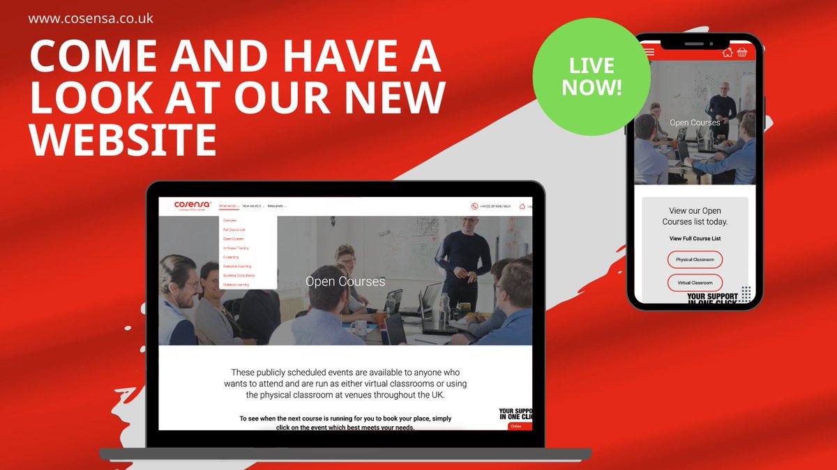 cosensa's tweet photo. Pop over to our new website to see the training events we have running throughout the UK. Use this link https://t.co/I3ya3evmFF to find the course you're looking for at a time and place to suit you.  
#cosensa #opencourses #learninganddevelopment https://t.co/6C2nApF3s7