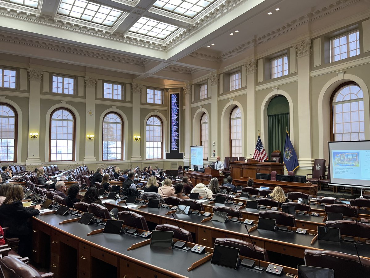 HollyBlair_Dr's tweet photo. Maine's Positive Story of the Day ~ Mock Legislative Day, Education Leaders Experience (ELE) and County teachers of the Day ~ Learning the Legislative Process- YOUR VOICE MATTERS!  @unumnews  @EdLeadersMaine @EducateMaine 
#NASSP #NAESP https://t.co/SSbrYm3KL1
