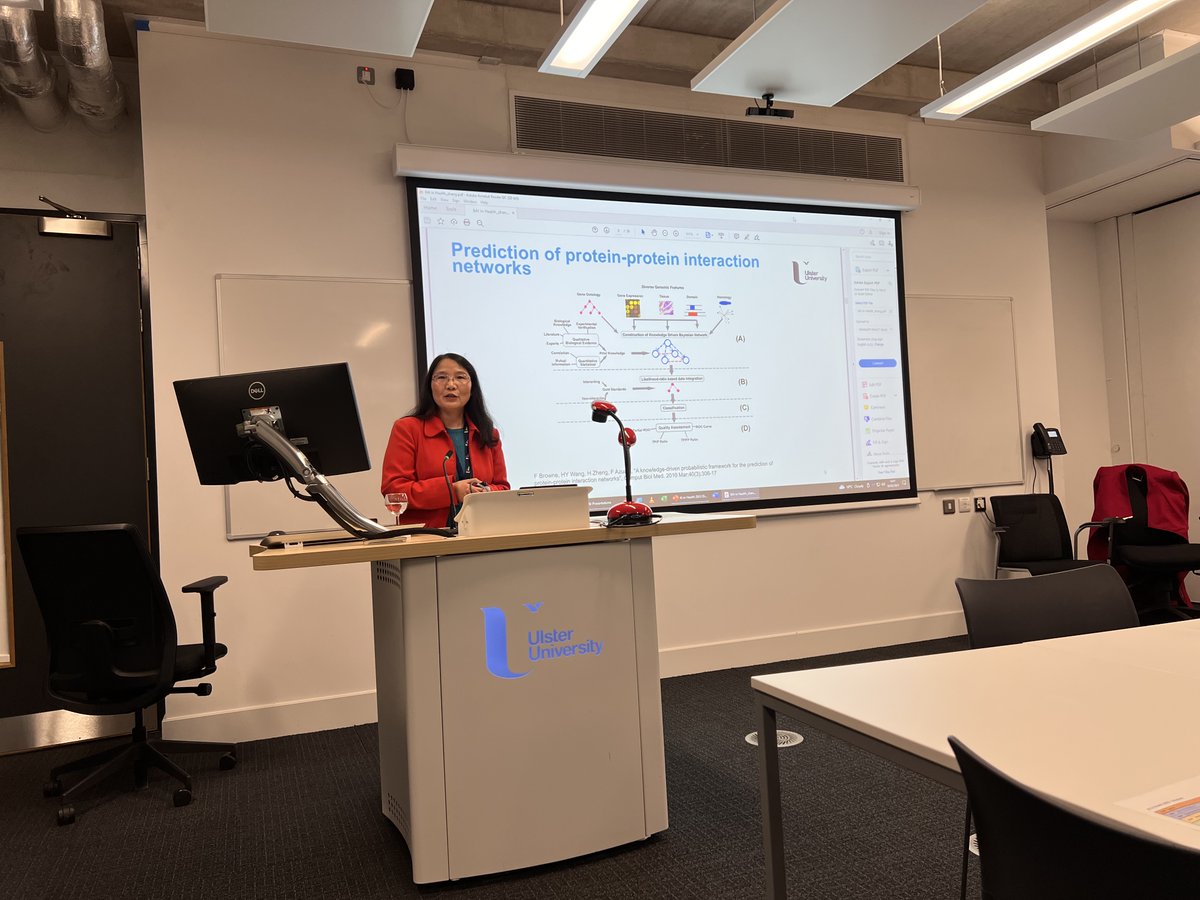 luigi_darco's tweet photo. Great presentation by Jane Zheng @HuiruZheng from Ulster University entitled “Towards AI empowered biomedicine and digital health: a quick overview of research studies”  at the AIRC @UlsterUniAi “AI in Health workshop” @UlsterUni, #AI #Health https://t.co/RHrqSqQ3DF