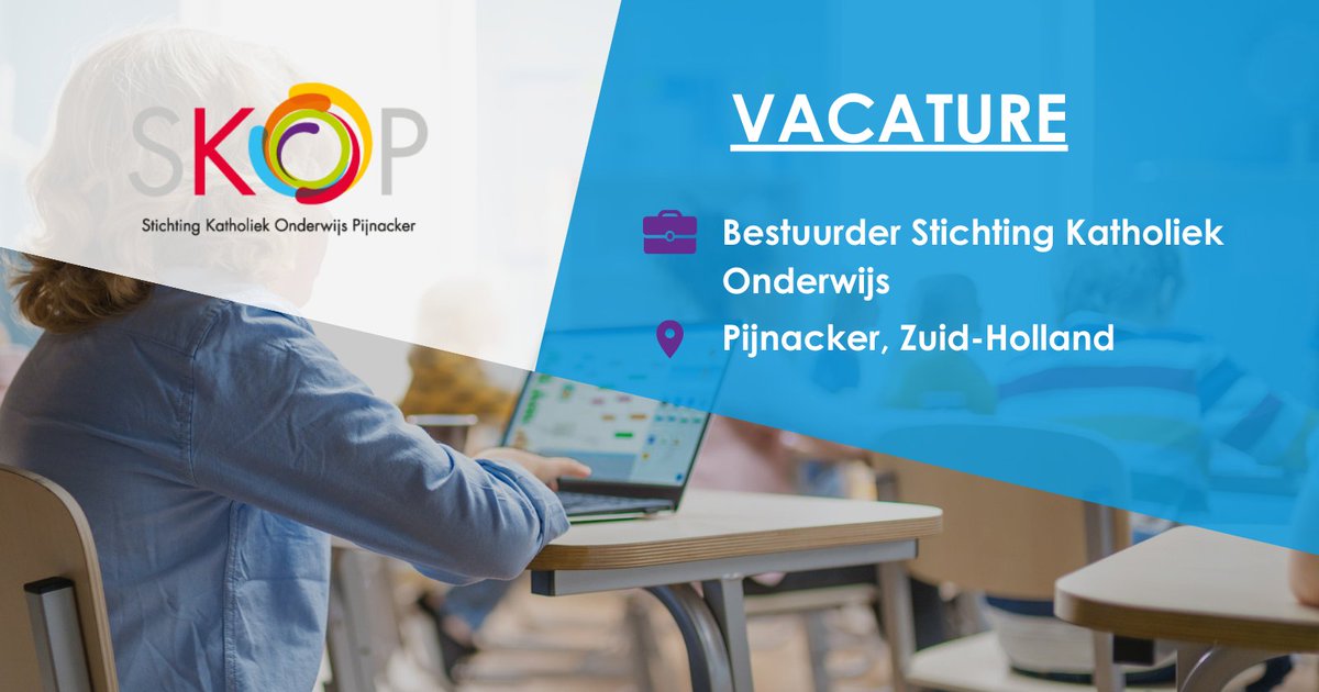 Onderwijsbureau's tweet photo. Stichting Katholiek Onderwijs Pijnacker kent vijf scholen in Pijnacker en Delfgauw, met 160 medewerkers en 1500 leerlingen en zoekt een nieuwe bestuurder. 

Ben jij een zichtbare, betrokken leider, met oog voor ontwikkelkansen? We horen graag van je! https://t.co/aPXJJ8b4nP https://t.co/3qE2OBNF9c