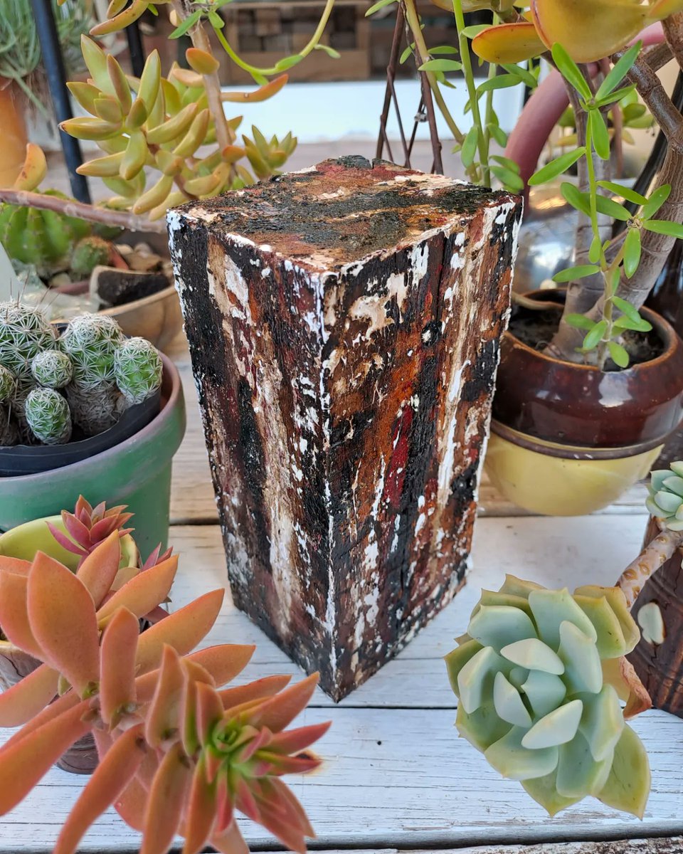 RutZerbatto's tweet image. ARTE-Objetos: &quot;BLOCK XLIV&quot;.- Acrílico, pintura asfáltica, barniz. Técnica mixta sobre block de madera reutilizado.
#art #recycleart #artobjects #woodblock #acrylic #asphaltpaint #thinner #mixedmedia #mixedtechnique #abstractart #artforsale #interiordesign #exteriordesign 
#deco