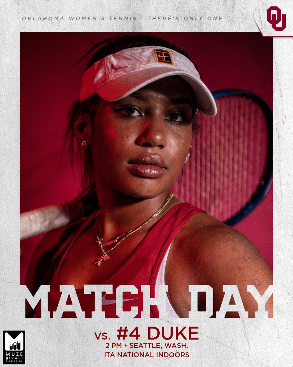 OU_WTennis's tweet photo. 𝐎𝐩𝐩𝐨𝐫𝐭𝐮𝐧𝐢𝐭𝐲 𝐤𝐧𝐨𝐜𝐤𝐬 ⏳ 
🎾 | ITA National Indoors
🆚 | #4 Duke
📍 | Seattle, Wash.
🕘 | 2 p.m. CT
📊 | https://t.co/8b2ok4bq8L
🎥 | https://t.co/Ez6RtQa1Z7
📺 | https://t.co/fE4GnVQQyD (@CrackedRacquets) 
#OUrFight | #ITAIndoors https://t.co/9b8uatlqUv