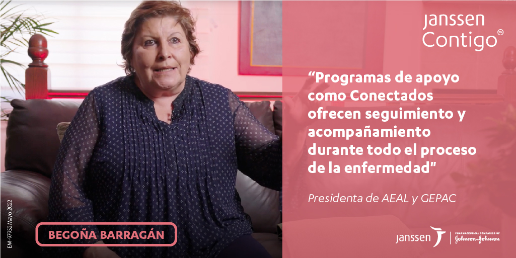 JNJInnovMedES's tweet photo. Begoña Barragán, presidenta de @AEAL_ y @GEPAC_, explica la importancia de tener información y apoyo ante las dificultades que siguen a un diagnóstico de #leucemia linfocítica crónica.

Descubre estos y otros consejos para vivir con LLC en #JanssenContigo👉https://t.co/OQGdGczUcE https://t.co/Ep6yOYExiX