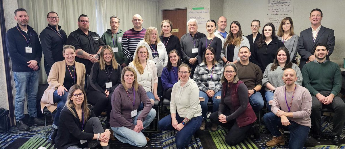 A great week with this group of paramedics who completed our Peer Support Training Fundamentals course. The power of a team approach was on full display! You can learn more about our Peer Support Training here: bit.ly/3HMS5kF #InThisTogether