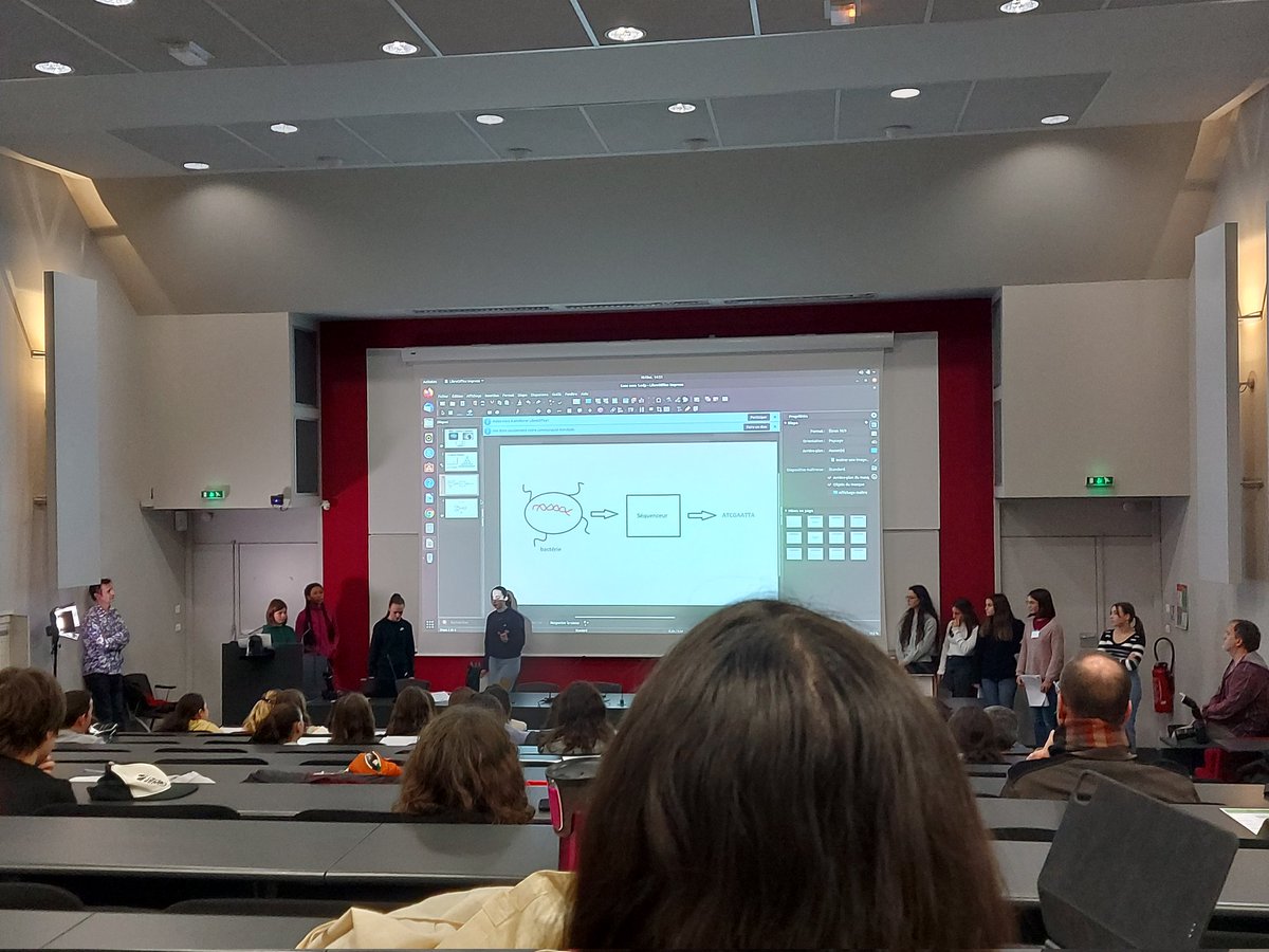 Inria_Bordeaux's tweet photo. Cet après-midi, les jeunes filles de l'action "Moi #informaticienne, Moi #mathématicienne" restituent leur semaine de decouverte du campus @univbordeaux : "Une semaine riche en découvertes et en rencontres" pour toutes ces élèves de 3e et de 2nde. https://t.co/mHotYT6J6o