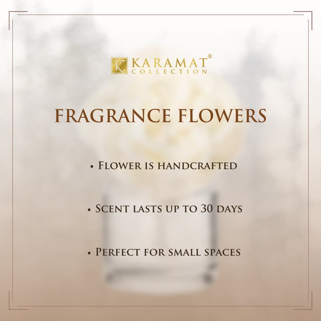 karamatcollect's tweet image. 🇫🇷 Cet accessoire parfumé décorera votre maison tout en libérant une légère fragrance. Une fois placée dans le flacon, la fleur se gorge immédiatement de l'intégralité du parfum grâce à sa mèche, libérant ainsi de discrets effluves.

#karamatcollection #fleur #diffuseur #parfums