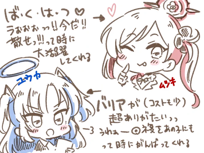 ブルアカ4日目。この2人に助けられてる 