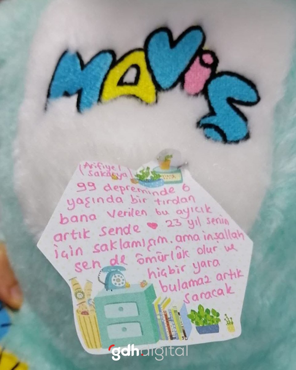 1999 Gölcük Depreminde kendisine verilen oyuncak ayıcığı, bu ifadelerle depremzedelere gönderdi. 😢