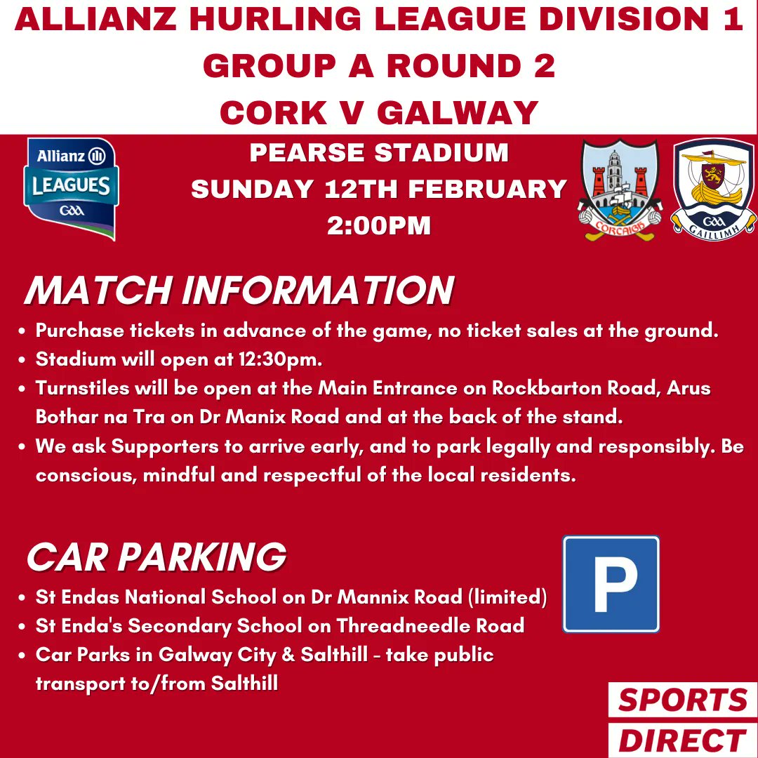 Cork GAA on Twitter "Notice to supporters Please take note of the