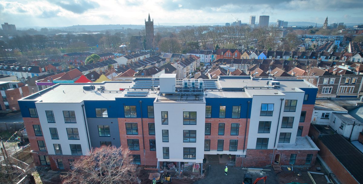 Development_BP's tweet image. Here's a 👀sneak peek 👀of progress at one of our new developments on Lower Ashley Road in St Paul's - due for completion in the summer #affordablehomes #bristol