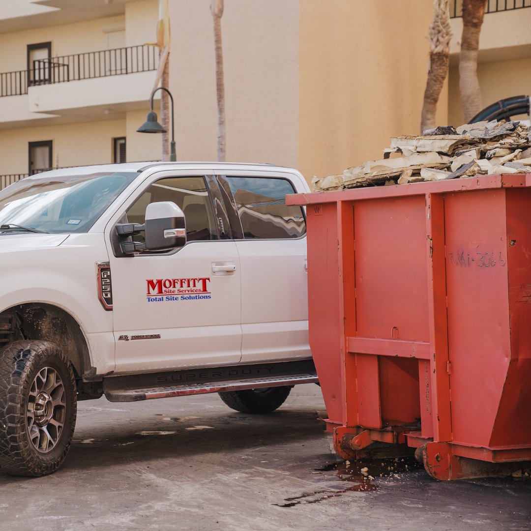MoffittServices's tweet image. At Moffitt Site Services, we make debris cleanup as easy and affordable as possible. We specialize in roll-off dumpster rental services for construction sites, renovations, demolitions, land clearing, disaster relief, and more.
#SiteSolutions #Dumpsters  #Recycling #Moffitt