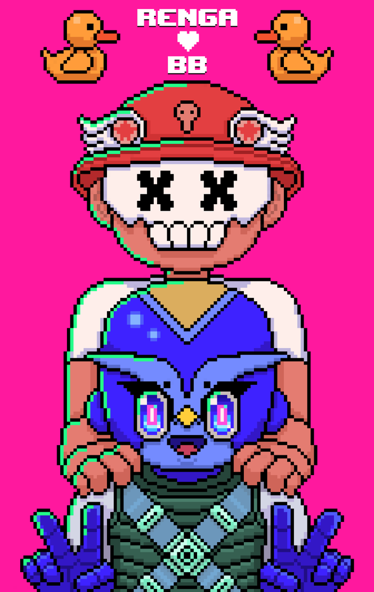 I did a special collab with a new fren that’s very popular in the space. 

BB ❤️ Renga!! 

Leave a comment and tell me what you think about our selfie. 🙂

#renga #NFT #pixelart
