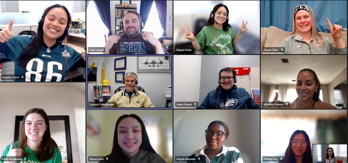 The #AKCGTeam is bleeding green today! Go Birds!

<a href="/Eagles/">Philadelphia Eagles</a>