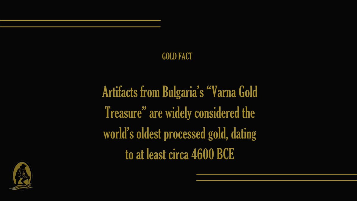 ReedGoldMine's tweet photo. Artifacts from Bulgaria’s “Varna Gold Treasure” are widely considered the world’s oldest processed gold, dating to at least circa 4600 BCE.

#FunFactFriday #GoldFact https://t.co/uqPSpkDLek