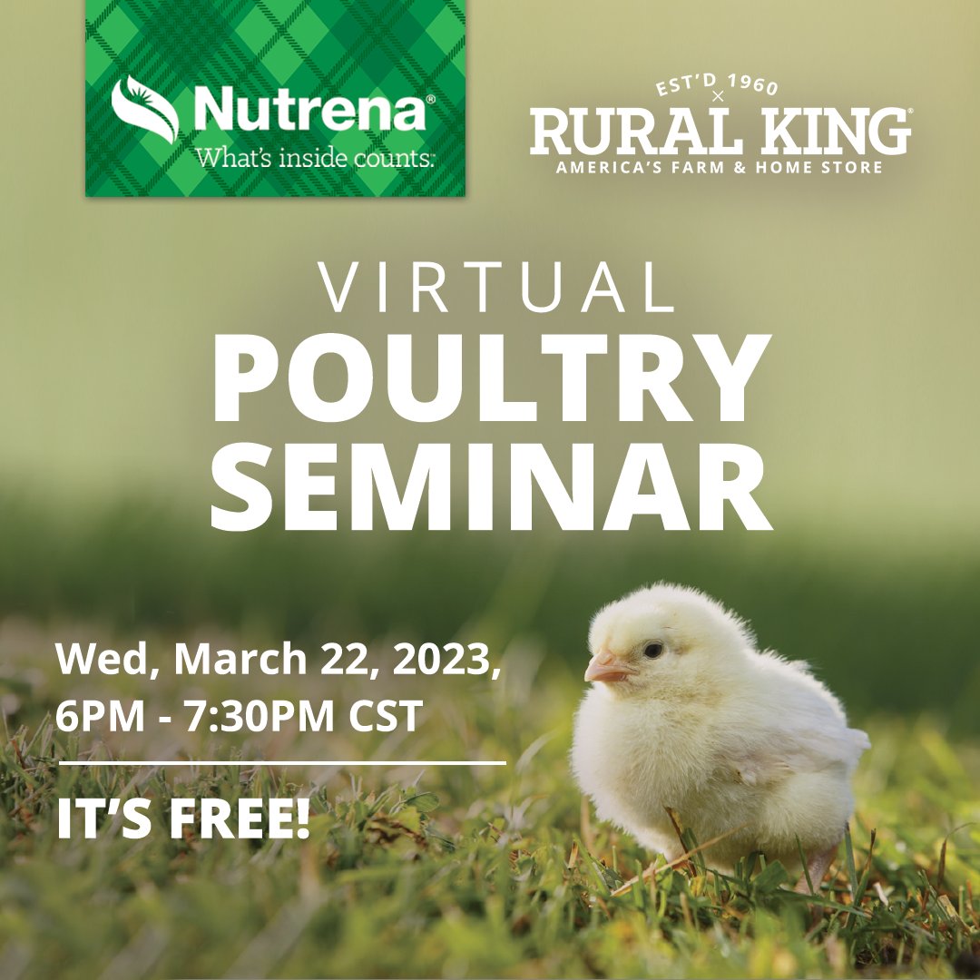 Rural King on Twitter "Join experts from NutrenaFeed