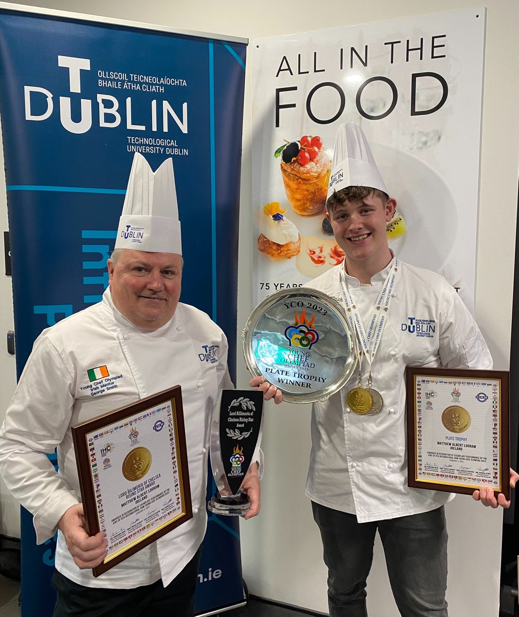 Congratulations to @wearetudublin Culinary Arts student Matthew Looram for winning awarded the Plate Trophy as well as the Rising Star Award at the recent 9th World Young Chef Olympiad (YCO) held in India! Tremendous achievement, well done! #culinaryarts #wearetudublin #yco