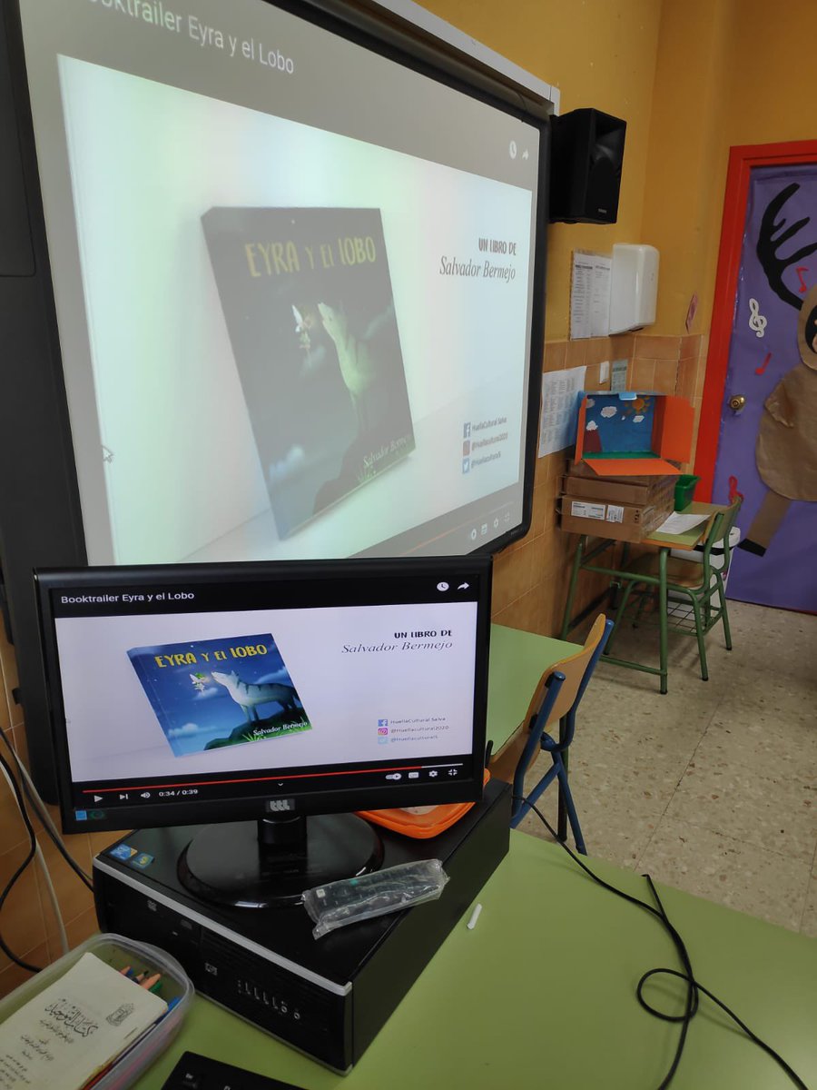 ReinodeDrakon's tweet photo. El jueves 9 de Febrero tuve la oportunidad de volver al colegio público Juan Sebastián El Cano de la ciudad de Algeciras. Un colegio que fomenta la lectura al 100% y con actividades como esta se demuestra. 
En esta ocasión hemos presentado el libro Eyra y el Lobo . https://t.co/fyKU9RQcwx
