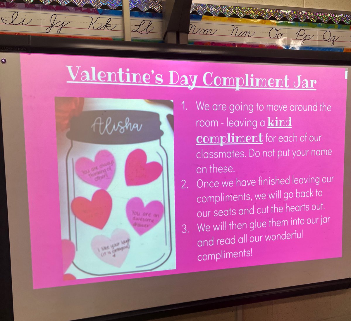 MrsMcGurl's tweet photo. Our hearts and jars are very full after sharing kind compliments with each other! 💗 @FJDugan @MTPSNJ #thirdgrade #kindness https://t.co/3FICxPUdBv