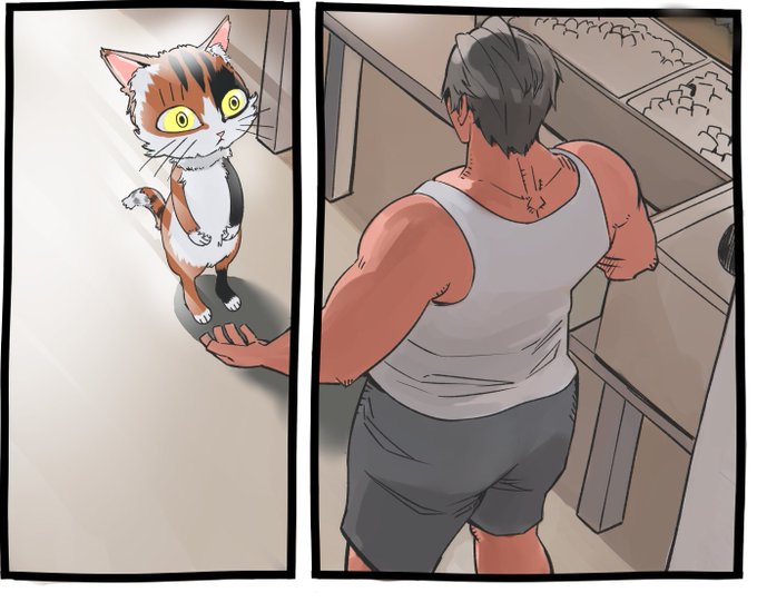 そんなわけで、猫ちゃんの漫画はしばらくお休み。
なんだけど、猫ちゃん可愛すぎるので、たまに描くかも。 