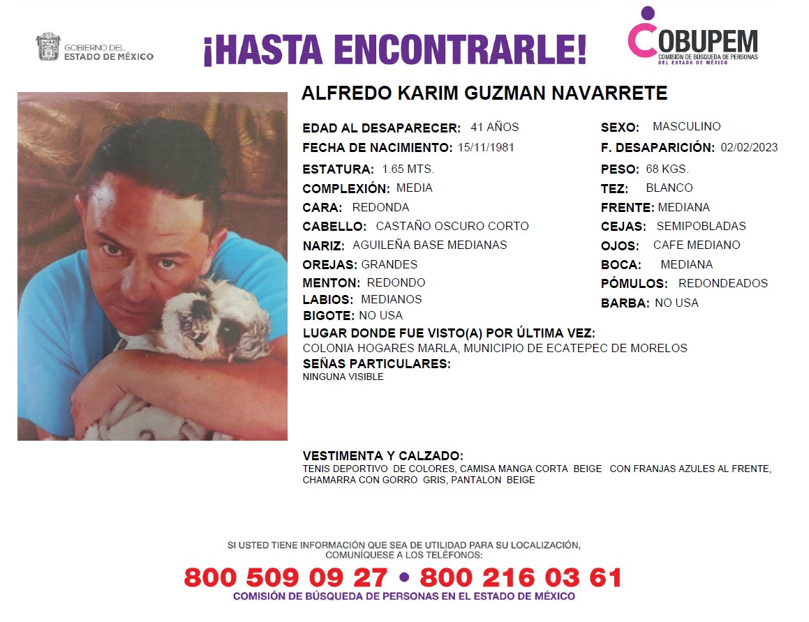 ⚠️ URGENTE ⚠️

Vecinada ayudenos dando #RR a la cédula de busqueda del Alfredo.

Hoy por él, mañana por quien lo necesite. 

Hagamos una red de búsqueda digital y traigamoslo de vuelta a casa.

#AlfredoDondeEstas