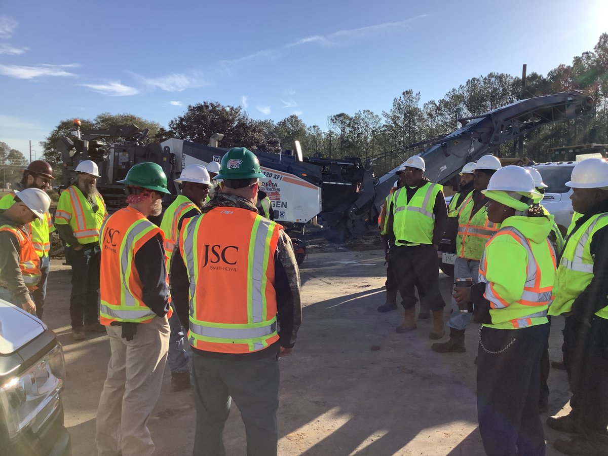By prioritizing safety, we prioritize our people!

Superintendent, Adolph Sutton, is leading a daily safety meeting at our Brunswick County jobsite. JSC crews and subcontractors on the job are required to attend. #SafetyFirstAlways #FromTheFieldFriday