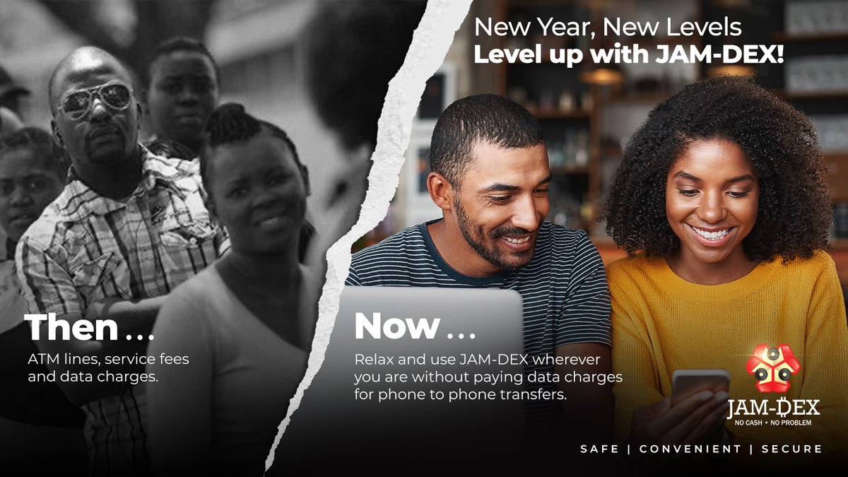 CentralBankJA's tweet photo. "Level Up" with JAM-DEX. We've got you covered. #JamDex #BoJSpeaks https://t.co/juBZeEb7TU