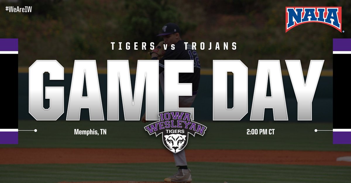 TIGER NATION: It's GAME DAY for our Men's Baseball team as they head to Memphis, Tennessee to face off against the Trojans! The game begins at 2:00 PM!

#WeAreIW