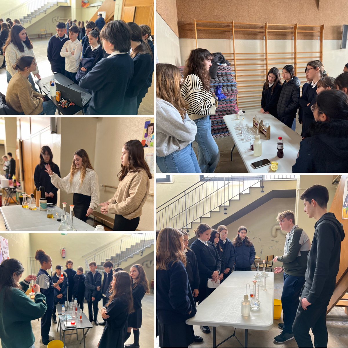 BatxNatzEsplu's tweet photo. Els i les alumnes de Química de #1rBatxNtz organitzen la Fira de la Dona i la Nena a la Ciència per tal de commemorar el Dia Internacional. Guanyem en presència femenina a la Ciència! 💪🏼🧬🦠🧪
#LookUp #Reconsideraelmomentum #donainenaalaciència https://t.co/pMqxWWuR7D