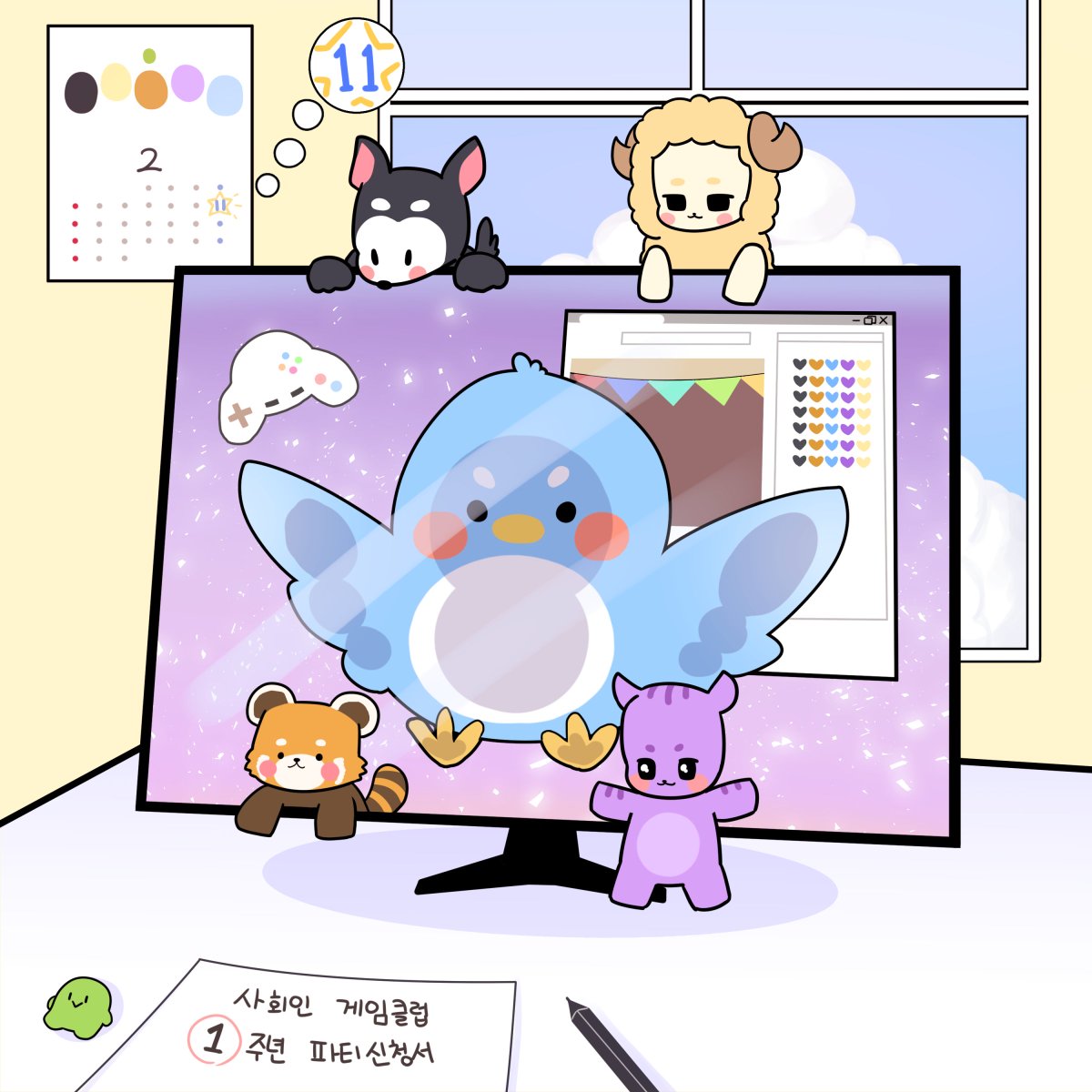 SIC_Sobak's tweet photo. #사인클의_꽃말은_영원한사랑

사회인게임클럽 1주년을 축하합니다 🥳 🎉 클짱들아 🖤🧡💙💜💛 사랑❤️한다!
그간 그린 그림 재업 ₍ᐢɞ̴̶̷.̮ɞ̴̶̷ᐢ₎ https://t.co/RmMWegUYjD