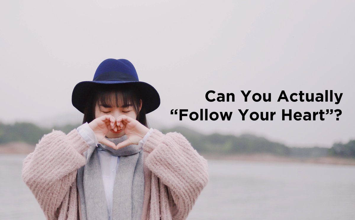 Have you ever wondered if you can actually "follow your heart"? Find out in our blog article: bit.ly/3Xl7Uon