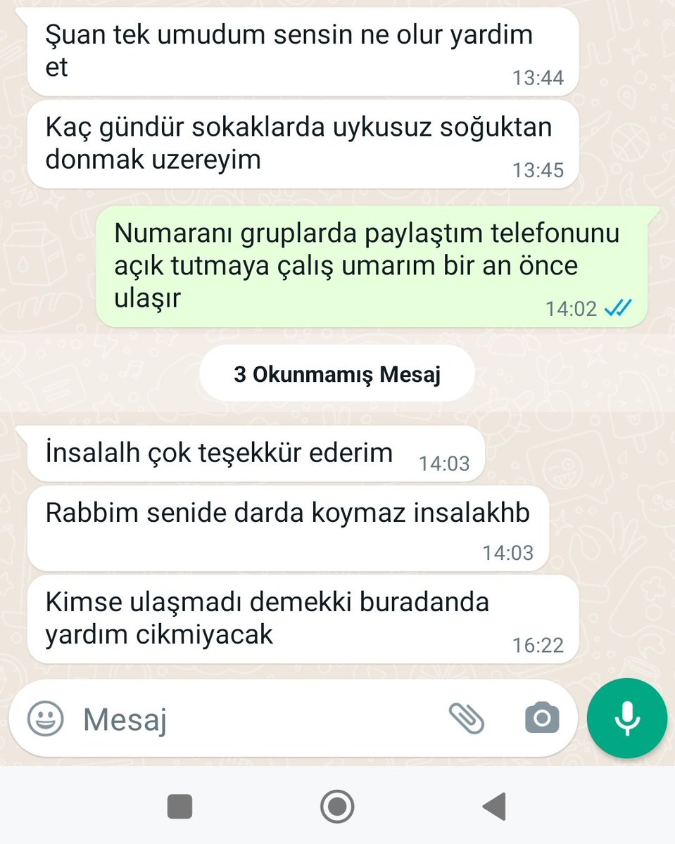 negronose's tweet photo. Tek ihtiyacı ÇADIR 4 çocuğuyla beraber sokakta lütfen ulastiralim her yere 

+90 533 309 57 68

Hanımın çiftliği Mah. Bahtiyar sokak 6 sokak numara 6 Battalgazi/MALATYA

@AFADBaskanlik @DepremDairesi @AFAD_gonullu  @ahbap #Malatya #deprem #Çadır https://t.co/5eyUWbCsQm