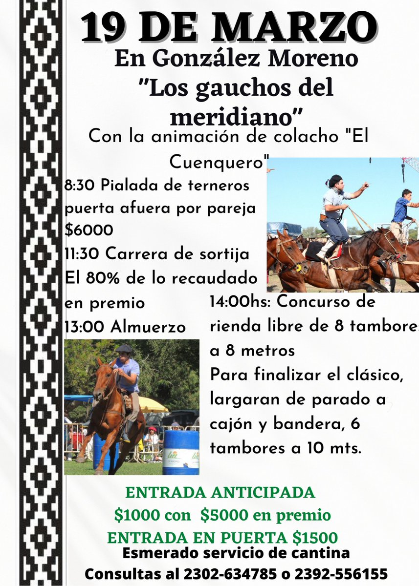 Porque dicen que un tropezón no es caida.
Y aca estamos programando la segunda fiesta 
Un besito a todos lo que hablaron mal de "Los gauchos del meridiano" 😘😁