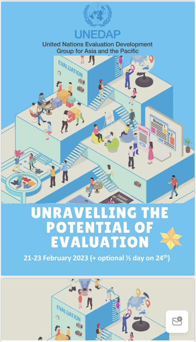 SarwatAdnan1's tweet photo. Gearing up for the most fantastic training of the year - #UNEDAP’s flagship #evaluation programme covering topics: stakeholder analysis, Theory of Change, evaluability assessments, evaluation methods, management response etc. Only region that offers this! #UNEG #RCP #CF https://t.co/J1XDjvSgKB
