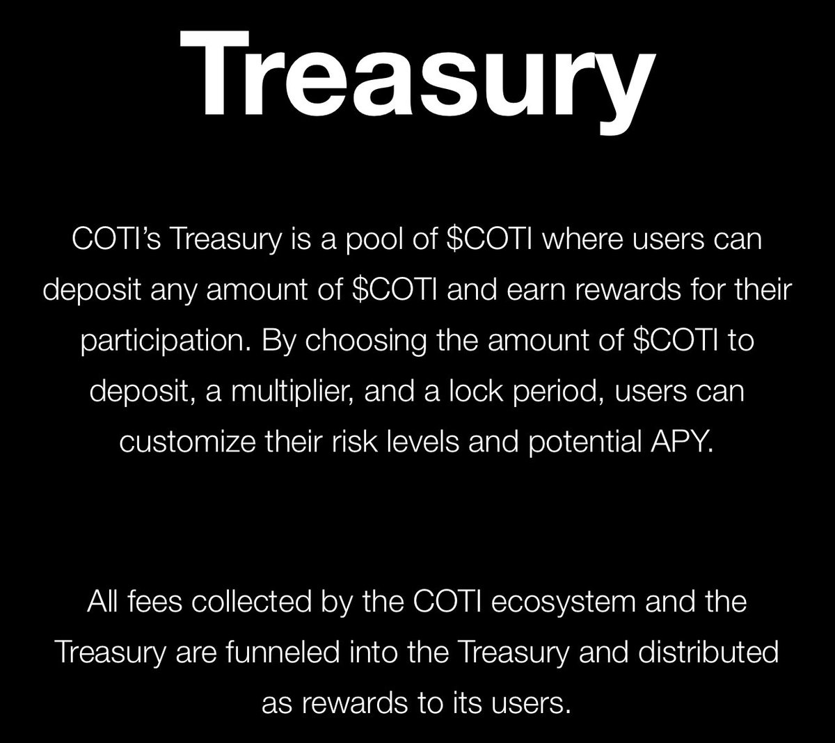 whoistracer's tweet photo. “What are the major differences between Treasury 1.0 & 2.0”
“Treasury 1.0 is like the egg of a dinosaur, Treasury 2.0 is the whole Jurassic Park!”
$Coti Treasury 2.0, according to @PrincePratapS_ on #CotiEp7.
#cotitreasury $gCoti #treasuryv2
#StayCoti $Coti https://t.co/zJmAiqURqe