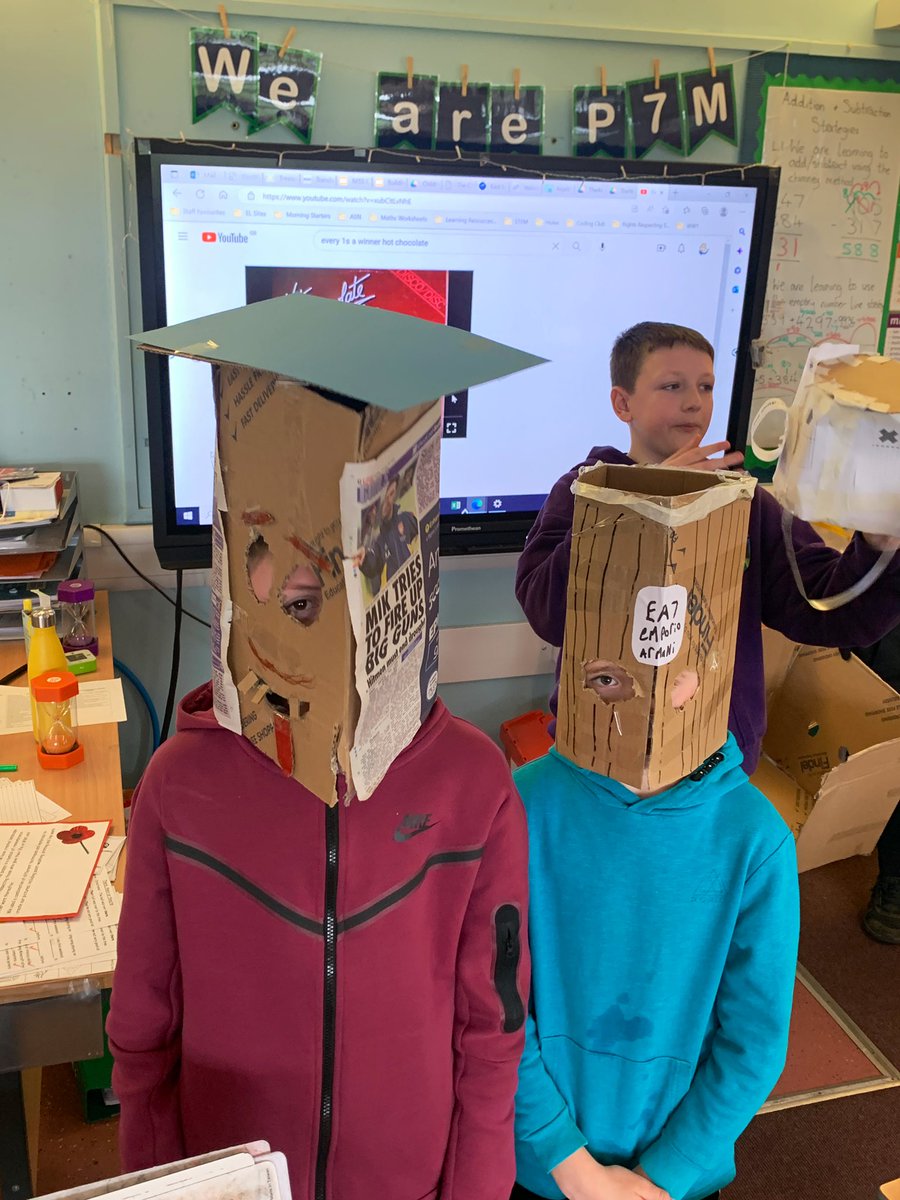 PrestonTowerPS's tweet image. The final #CMHWTasking as part of @TaskmasterEdu #childrensmentalheakthweek - make your own hat! Some interesting and wonderful headwear on show in P7M. We have loved participating in the tasks this week and, most importantly, connecting through them!🤠🎩