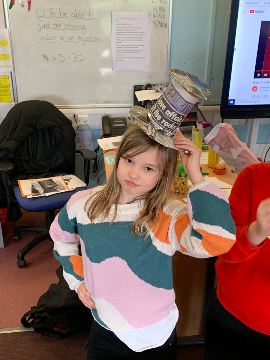 PrestonTowerPS's tweet image. The final #CMHWTasking as part of @TaskmasterEdu #childrensmentalheakthweek - make your own hat! Some interesting and wonderful headwear on show in P7M. We have loved participating in the tasks this week and, most importantly, connecting through them!🤠🎩