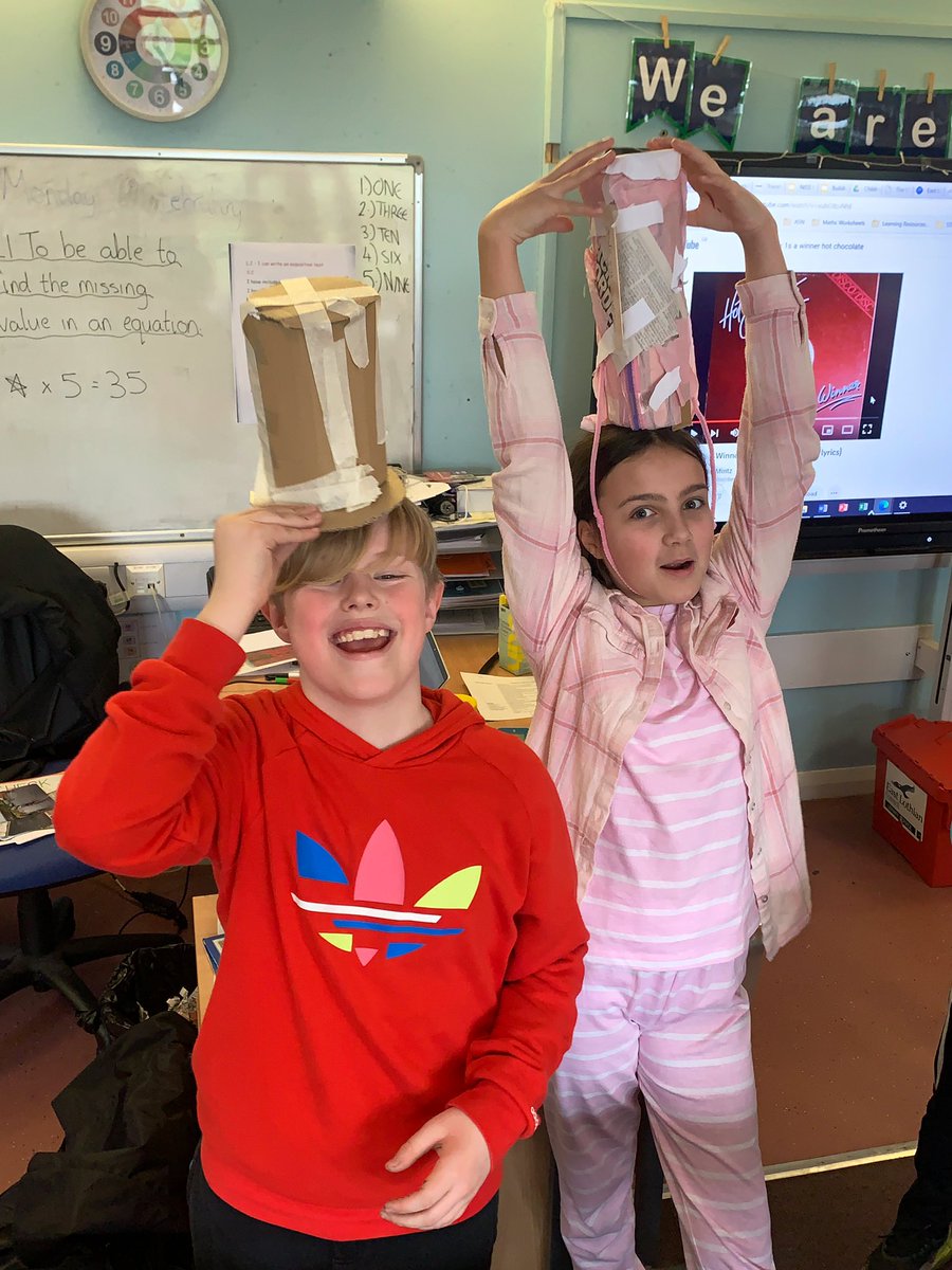 PrestonTowerPS's tweet image. The final #CMHWTasking as part of @TaskmasterEdu #childrensmentalheakthweek - make your own hat! Some interesting and wonderful headwear on show in P7M. We have loved participating in the tasks this week and, most importantly, connecting through them!🤠🎩