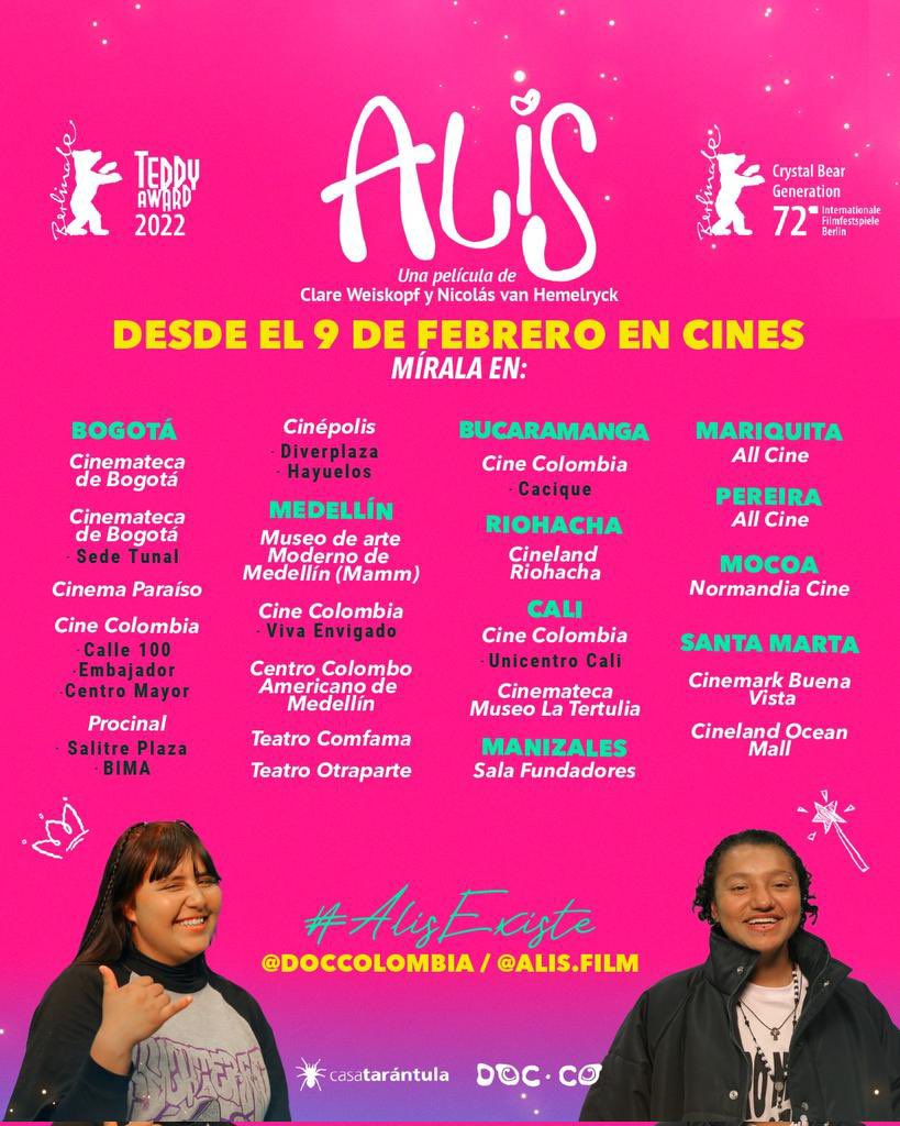 muchotropico's tweet photo. Que peliculón es Alis. Me encantan su puesta en escena sencilla y tremendas historias. Reí y lloré toda la película con el humor, la dignidad y el desparpajo de las protagonistas. Sus pintas, hablado y bailes son puro estilo y belleza. 

Véanla, aquí las salas:

#AlisExiste https://t.co/MsaCzgmHiS