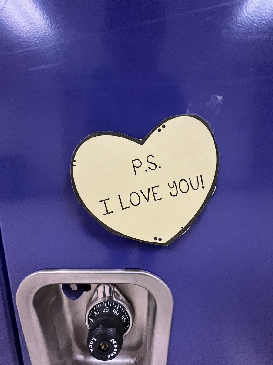 Casey Fitzpatrick (@cpfitzpatrick28) on Twitter photo IMS Student Government placed hearts on hundreds lockers yesterday afternoon in preparation for PS I Love You Day. This morning, students were greeted with friendly reminders that they are special, valuable, and loved! 💜 #IslipRising #PSILoveYouDay <a href="/ComiskeySara/">Sara Comiskey</a> IMS Student Government placed hearts on hundreds lockers yesterday afternoon in preparation for PS I Love You Day. This morning, students were greeted with friendly reminders that they are special, valuable, and loved! 💜 #IslipRising #PSILoveYouDay <a href="/ComiskeySara/">Sara Comiskey</a>