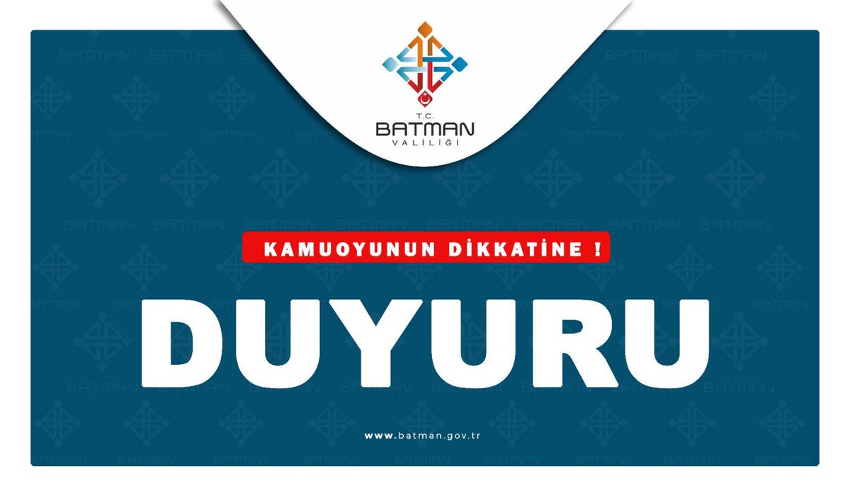 KAMUOYUNA DUYURU ❗️
Ülkemizde meydana gelen deprem afeti nedeniyle ilimize misafir olarak gelen afetzede vatandaşlarımız geçici barınma taleplerini Valilik Açık Kapı Şube Müdürlüğüne şahsen veya 179 çağrı merkezine başvuruda bulunarak iletebilirler. 
Kamuoyuna saygıyla duyurulur.