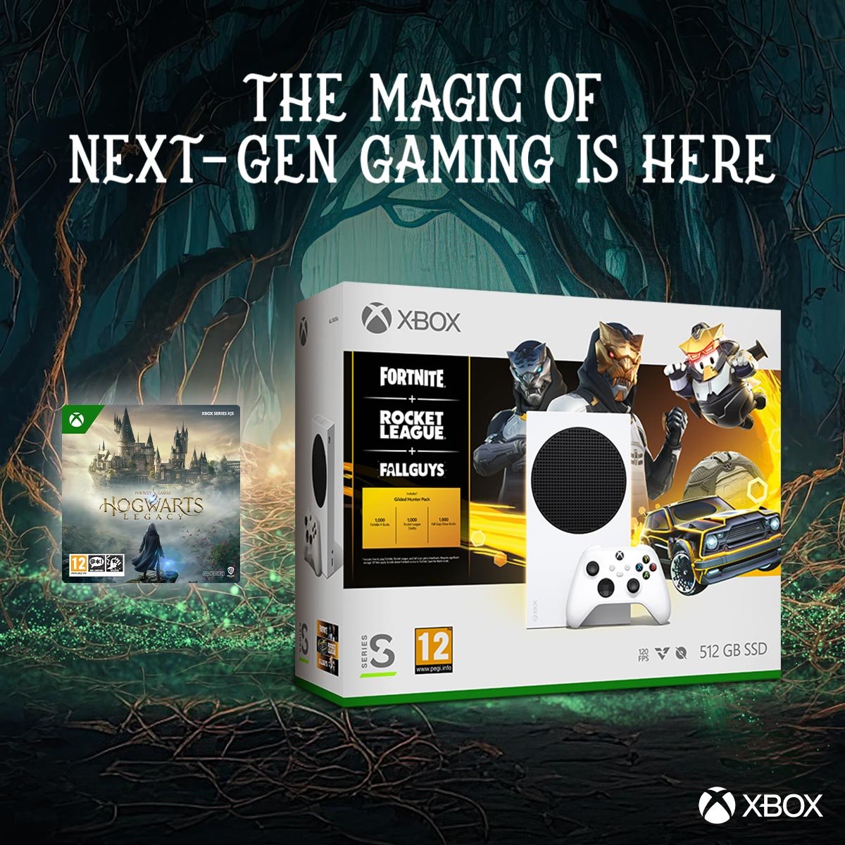 Microsoft Xbox Series S 512GB + Hogwarts Legacy Descarga Digital
