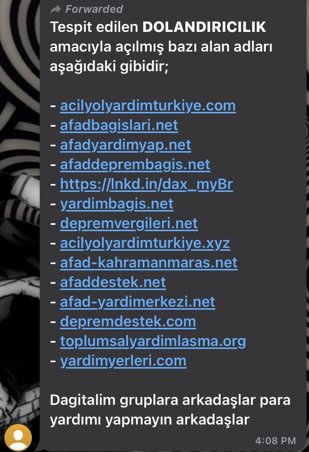 YERISL0VE's tweet photo. DOLANDIRICI SAYFALAR YARDIMCI YAPARKEN DİKKATLİ OLUN ‼️‼️ https://t.co/tjjzhpvZ6q