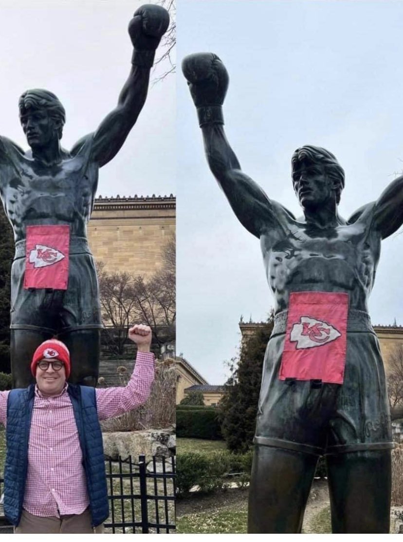 The curse has been activated!! By a guy who lives in Philly but is a Kansas City Chiefs Fan!  Thank you, Chiefs Fans!  🦅Go Birds🦅
