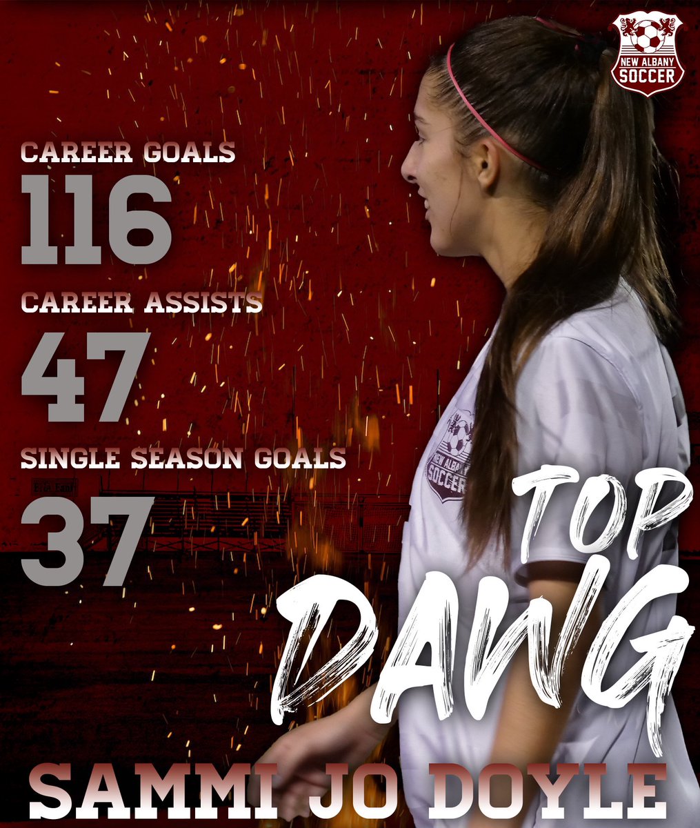 nahsgirlsfutbol's tweet photo. Sammi Jo will be playing in the MAC 
All-Star game tomorrow morning at Brandon High School. 
She will leave her legacy for years to come with all the records she has set. This seasons 37 goals breaks her record of 31 she set as a sophomore. https://t.co/i5P3QmFSpJ
