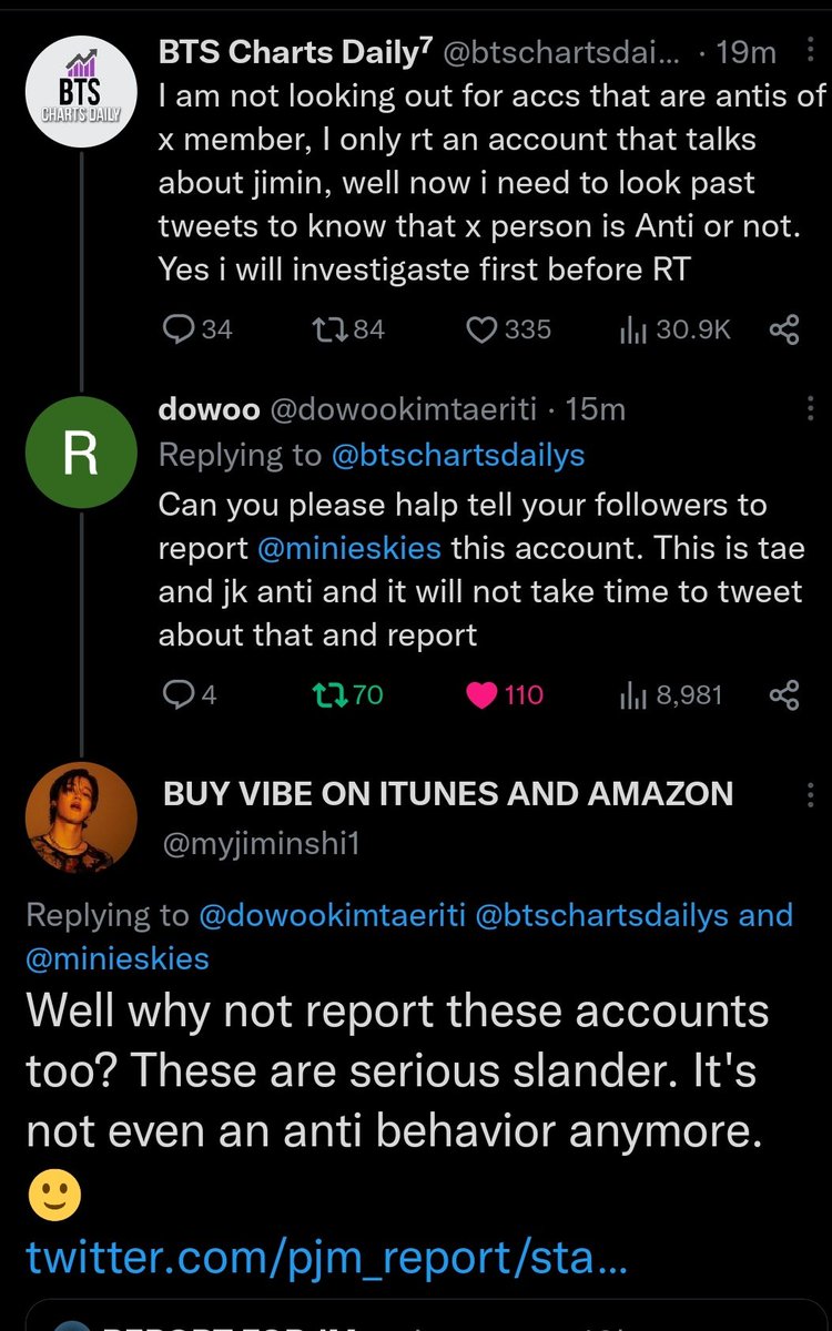 BlockForV's tweet photo. Now u all are seeing this behaviour right!!! Now judge by yourself.  

I won't speak anymore since y all are here to stan a big acc instead of taehyung. https://t.co/wpZglKeiHG