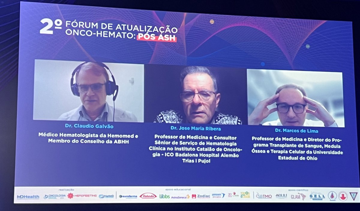 morenodegusmao's tweet photo. Excellent discussion about prognostic factors and treatment of acute lymphoblastic leukemia. @DrMarcosdelima @hemo_meeting @BrasilOncologia @MDHealth_BR @GlamSMD @GELL01433166 https://t.co/EyfhpQUXVE