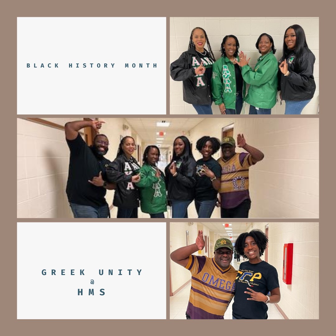 A big shout out for our staff members of the Divine 9 as they show their Greek unity for Black History Month!